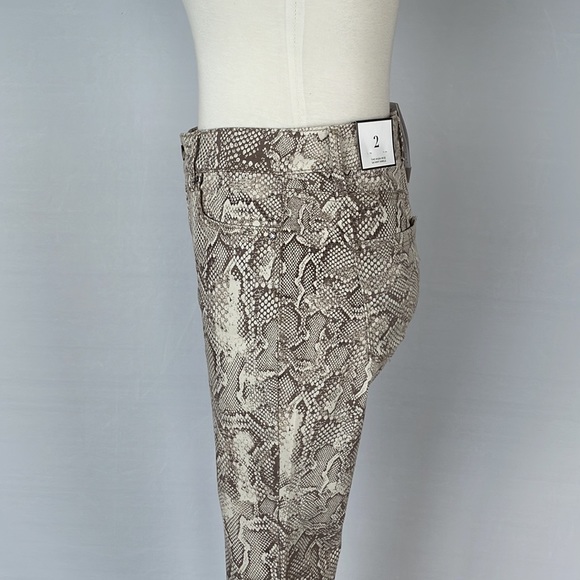 NWT WHBM Highrise Sculpt Skinny Brown snake 2R - Picture 12 of 16